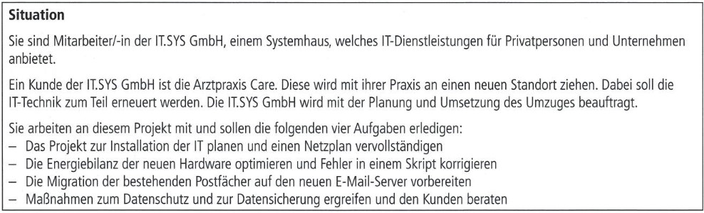 AP1h 2021 Aufgabe 1 Situation