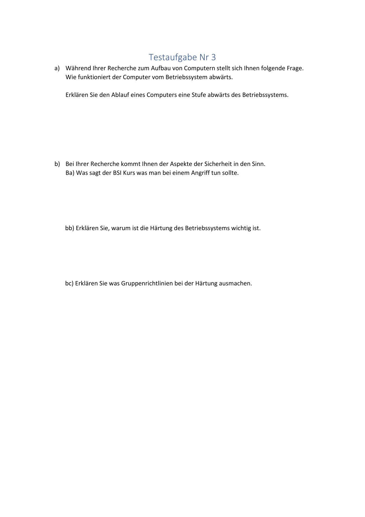 Selbsterstellte Aufgabe